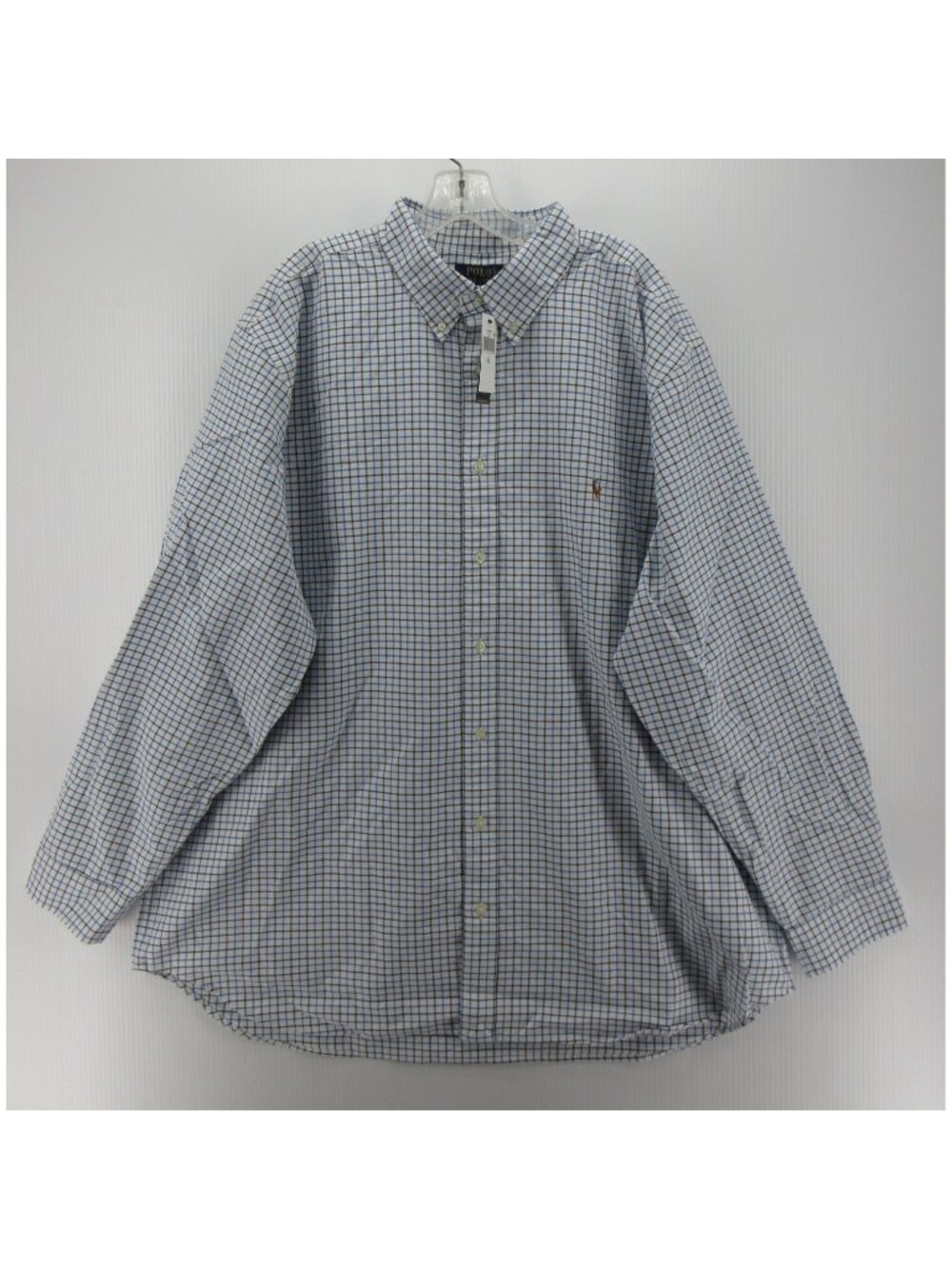 Polo Ralph Lauren Shirt 2XB White Tattersall Check Classic Fit Preppy